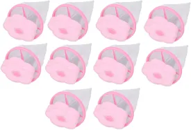 10pcs Washing Machine Filter Bag Household Reusable Filter Net Pouch Washing Machine Floating Laundry Hair Mesh Remover for Pulsator Washer(Type A)