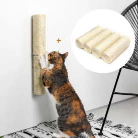 18" Wall Mount Compact Scratching Post with Refills (Bundle)