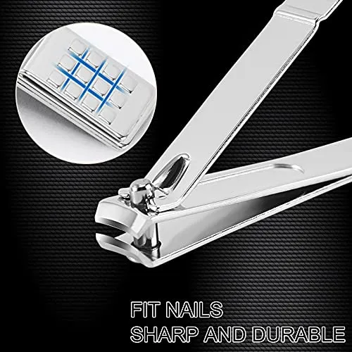 19-Piece Set Nail Clippers Set Manicure Set-Stainless Steel