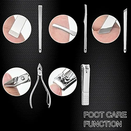 19-Piece Set Nail Clippers Set Manicure Set-Stainless Steel