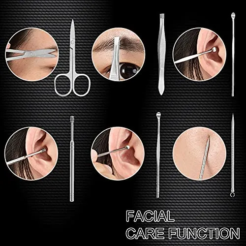 19-Piece Set Nail Clippers Set Manicure Set-Stainless Steel