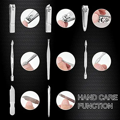 19-Piece Set Nail Clippers Set Manicure Set-Stainless Steel