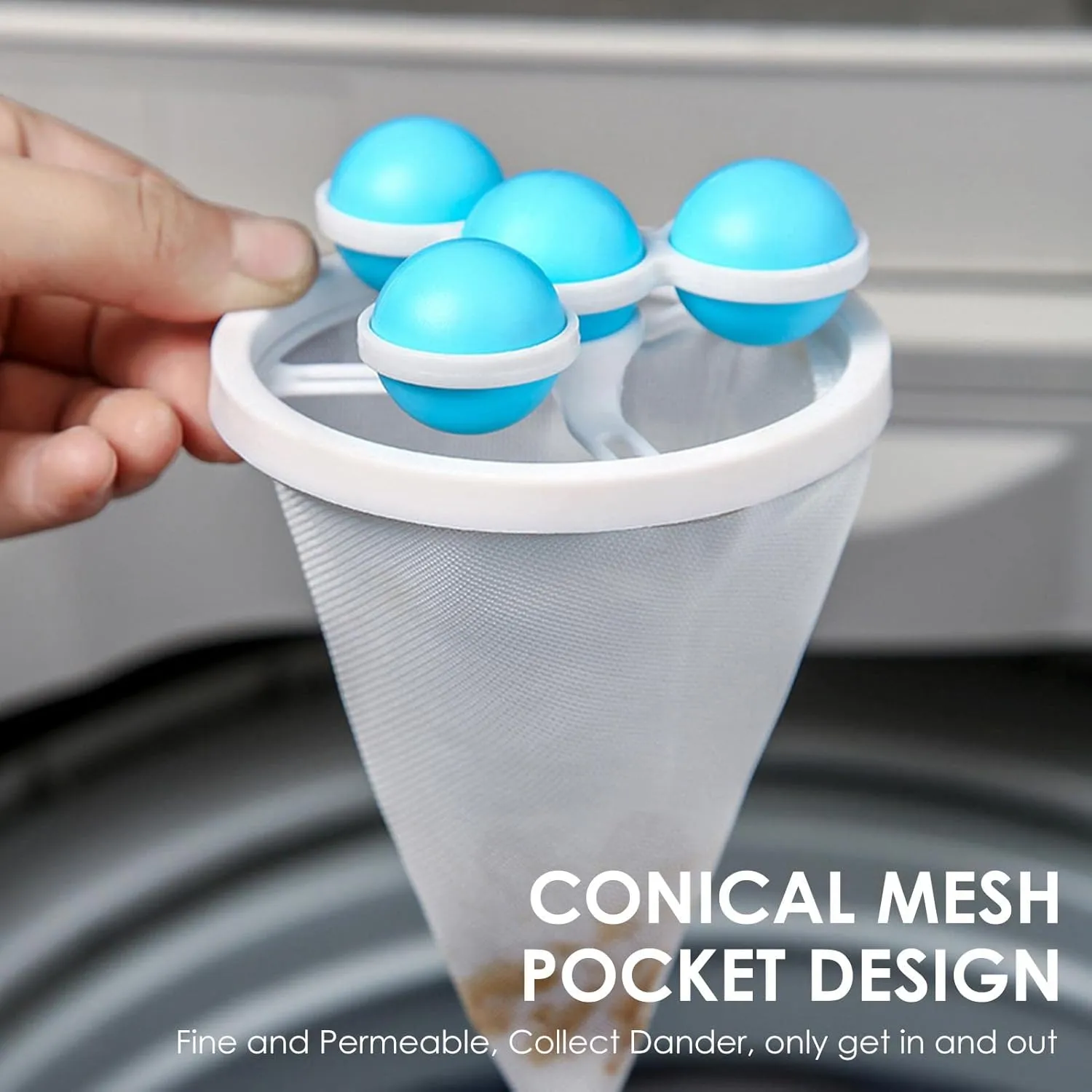 3 Reusable Washer Hair Catcher,Mesh Bag Hair Filter Net Pouch,Washing Machine Floating Lint Mesh Bag Hair Filter Net Pouch,Floating Pet Catcher,Floating Washing Machine Filter Washer Lint Trap