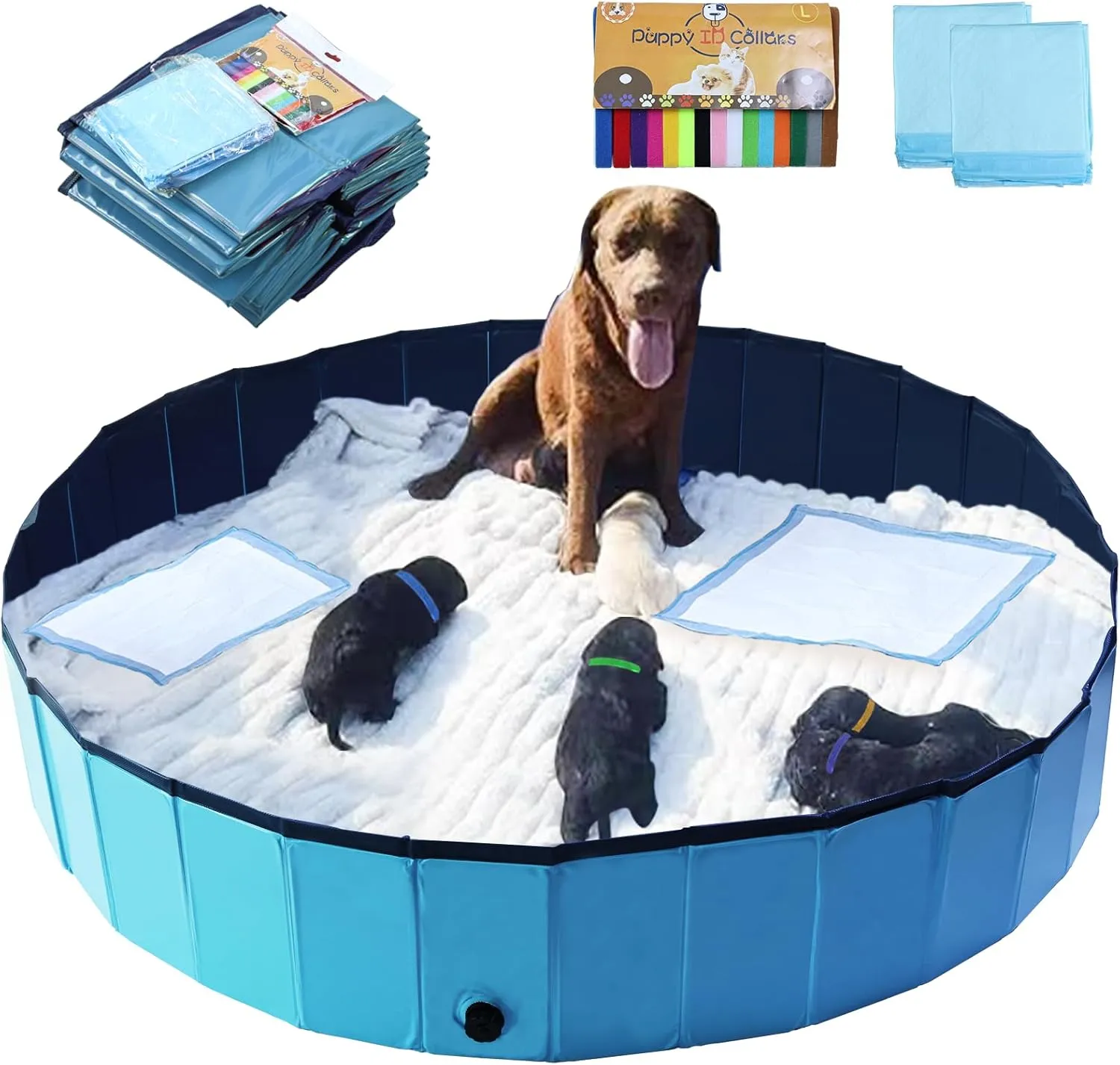 Artilife ,Welping Box Whelping Pen Whelping Box for Puppies Whelping Supplies (, 63" x12 H(160x30cm))