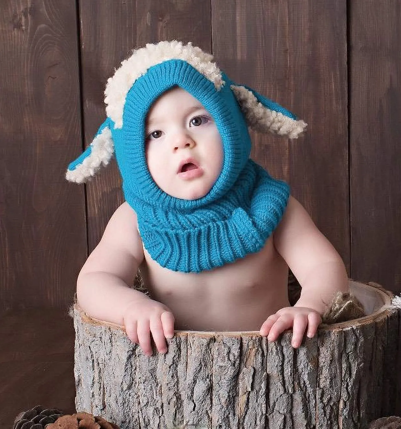 Bienvenu Baby Girls Boys Winter Hat Scarf Earflap Hoodie Scarves Skull Caps