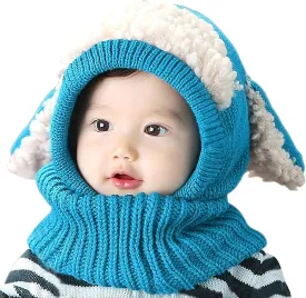 Bienvenu Baby Girls Boys Winter Hat Scarf Earflap Hoodie Scarves Skull Caps