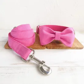 Bowtie Dog Collar and Leash Set