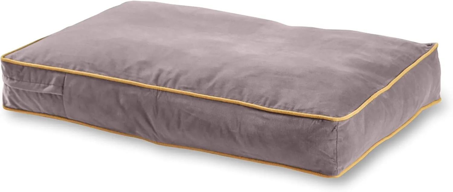 Buster Reversible Rectangle Pillow Style Dog Bed, Smoke, Medium (42 x 30 in.)