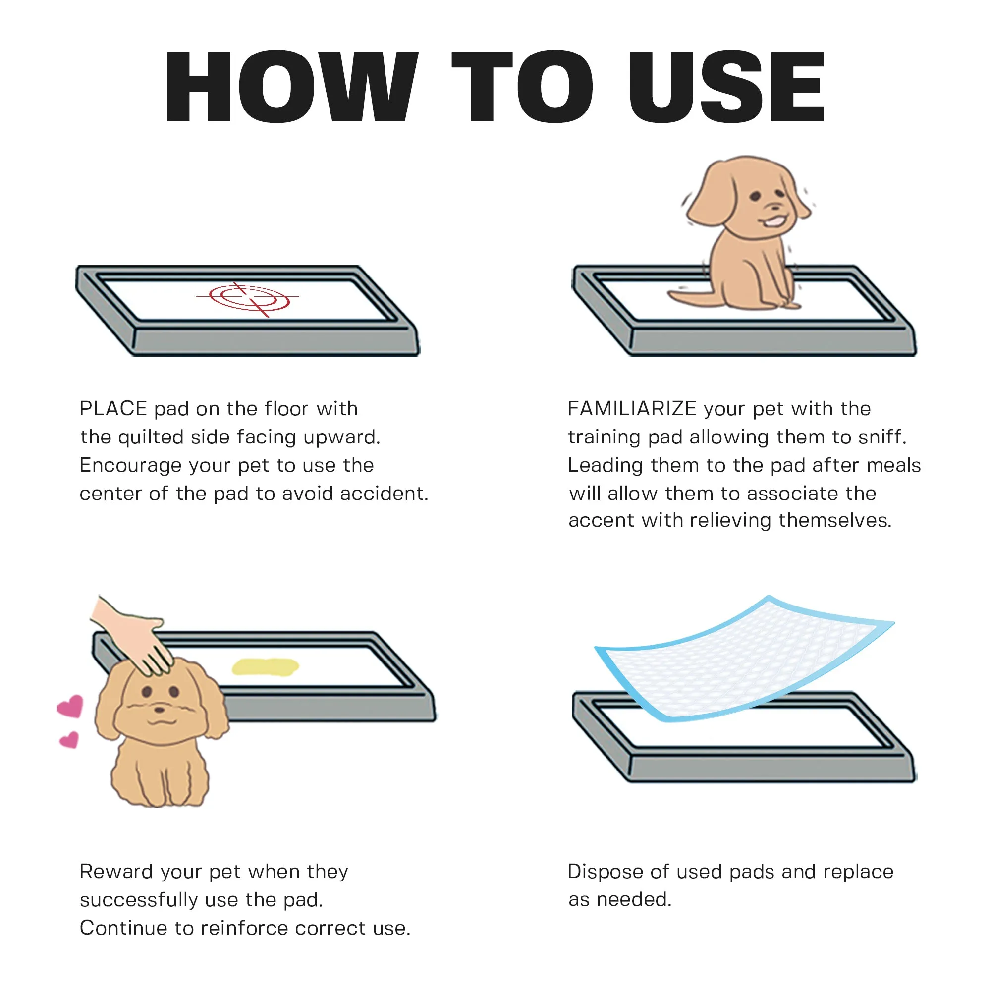 BV Pet Training Pads - Dog, Cat, Rabbit, Guinea Pig - 30"x36", 20-Count