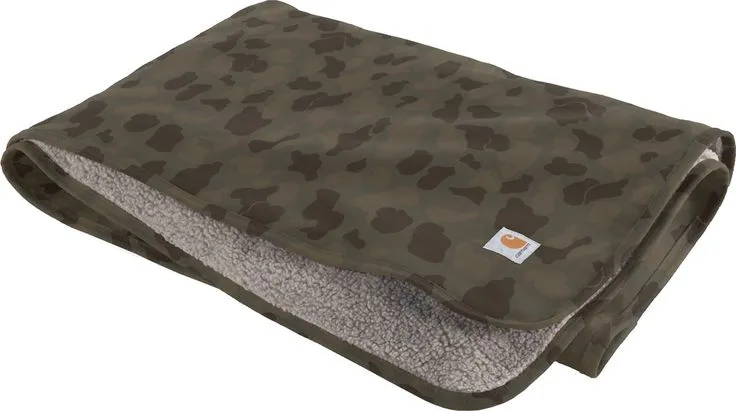 CARHARTT FIRM DUCK SHERPA-LINED CAMO THROW CH DUCK CAMO TARMAC P0000416