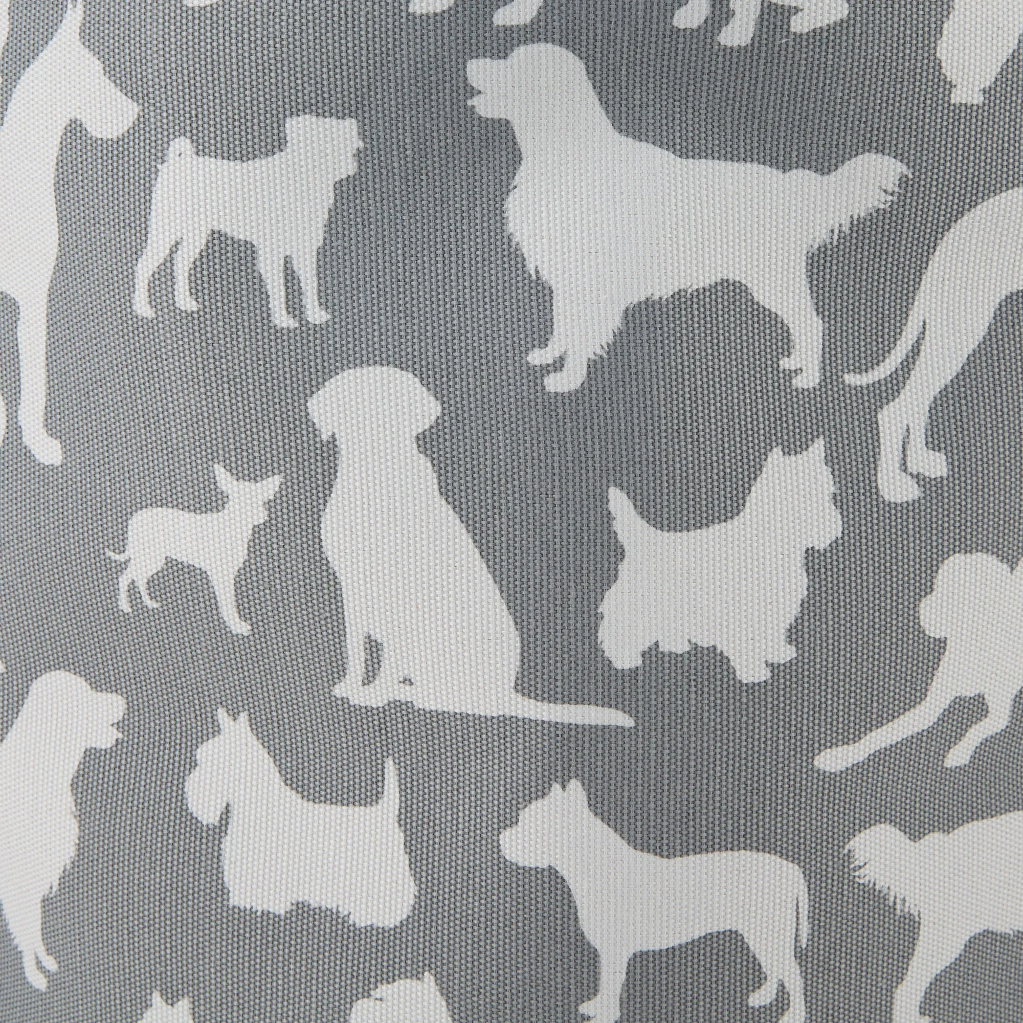 Collapsible Pet Storage Bin, Dog Show Print, Gray, Medium Round - 12x15"