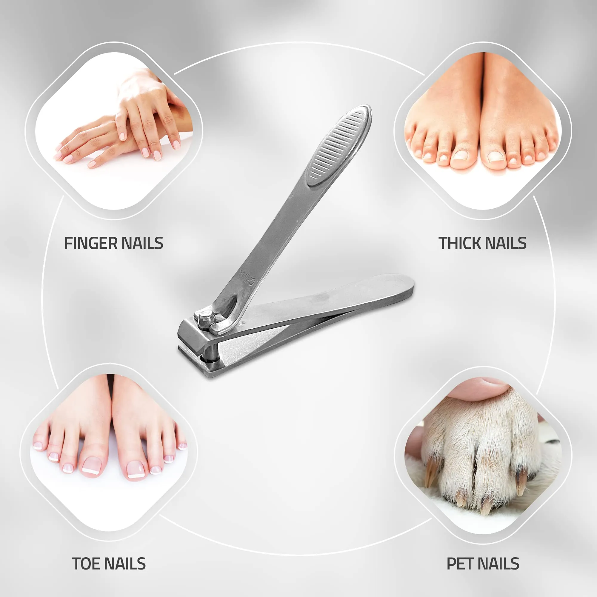 [Colossal Pedicure Rasp Foot File   Toenail Clipper] KN FLAX Premium Foot care Pedicure Surgical grade Stainless steel file with Thick Nails, Large Fingernail Toe Nail Clippers