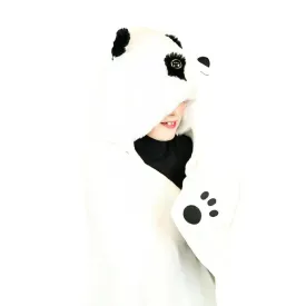 Cozy Noxxiez 130cm Panda Hooded Animal Blanket