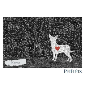 Custom Chihuahua PetFlat - Premium Vinyl Mat