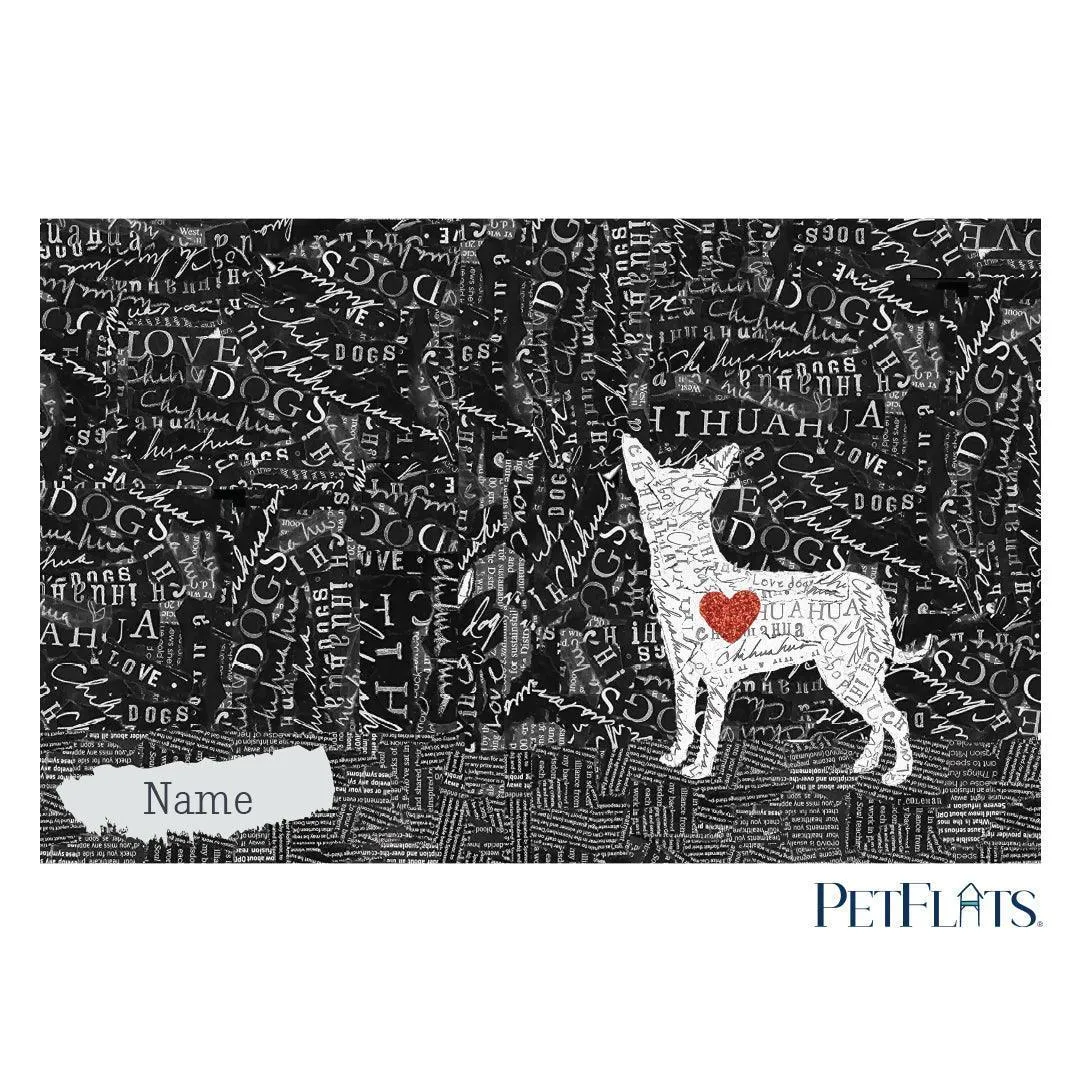 Custom Chihuahua PetFlat - Premium Vinyl Mat