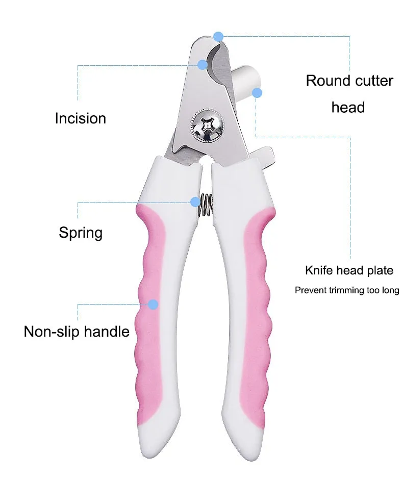 Dog Nail Clippers Large Breed - Easy to Use Dog Nail Trimmer and Toenail Clippers - Quick Sensor, Sharp Cuts and Safety Guard to Clip with Confidence