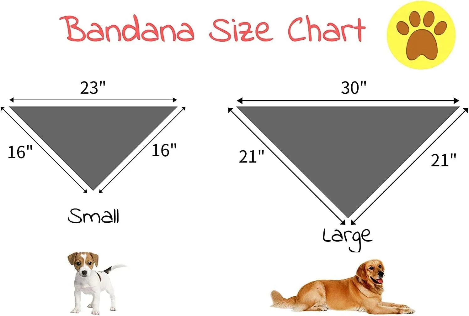Elegant Little Tail Christmas Bandana for Small Medium Large Soft Dogs - Washable Square Dog Scarf Adjustable Kerchief in Holiday Girl Boy Colors