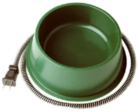 Farm Innovators QT-1 1 Quart Green Heated Pet Bowl - Quantity of 6
