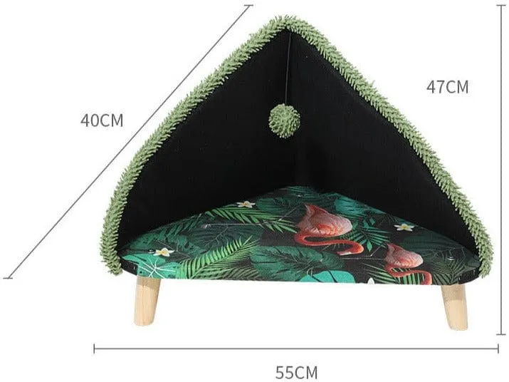 Flamingo Triangular Bed 55*40*H47Cm
