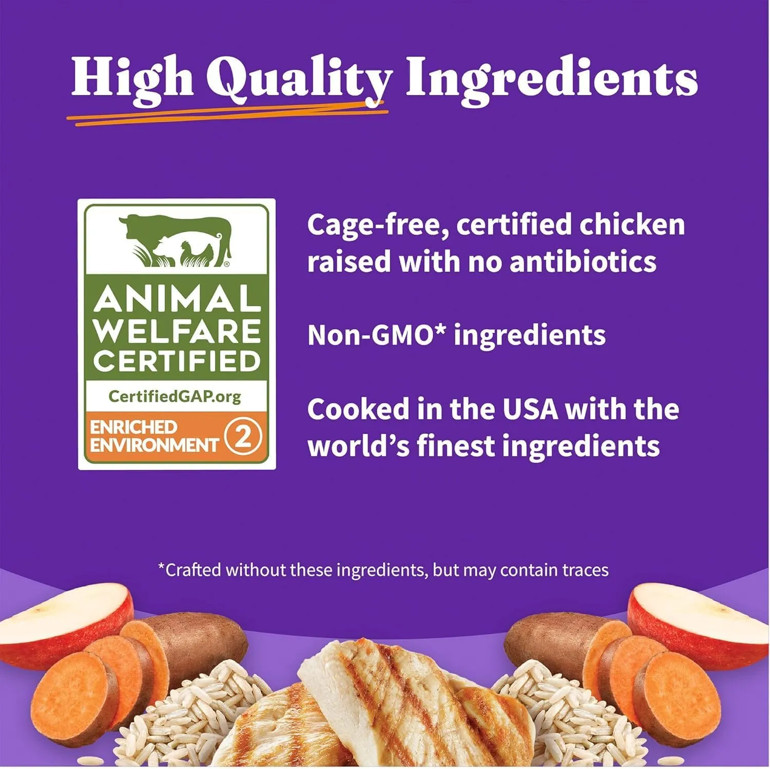 Halo Holistic Dog Food Cage Free Chicken & Brown Rice Formula, Healthy Grains Dry Dog Food, Complete Digestive Health, Kibble for Adult Dogs, 21 lb Bag