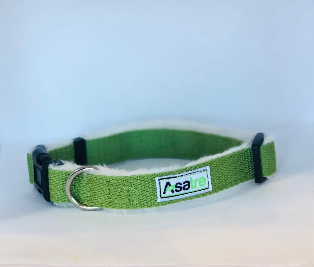 Hemp Dog Collar and Leash Set (Green)
