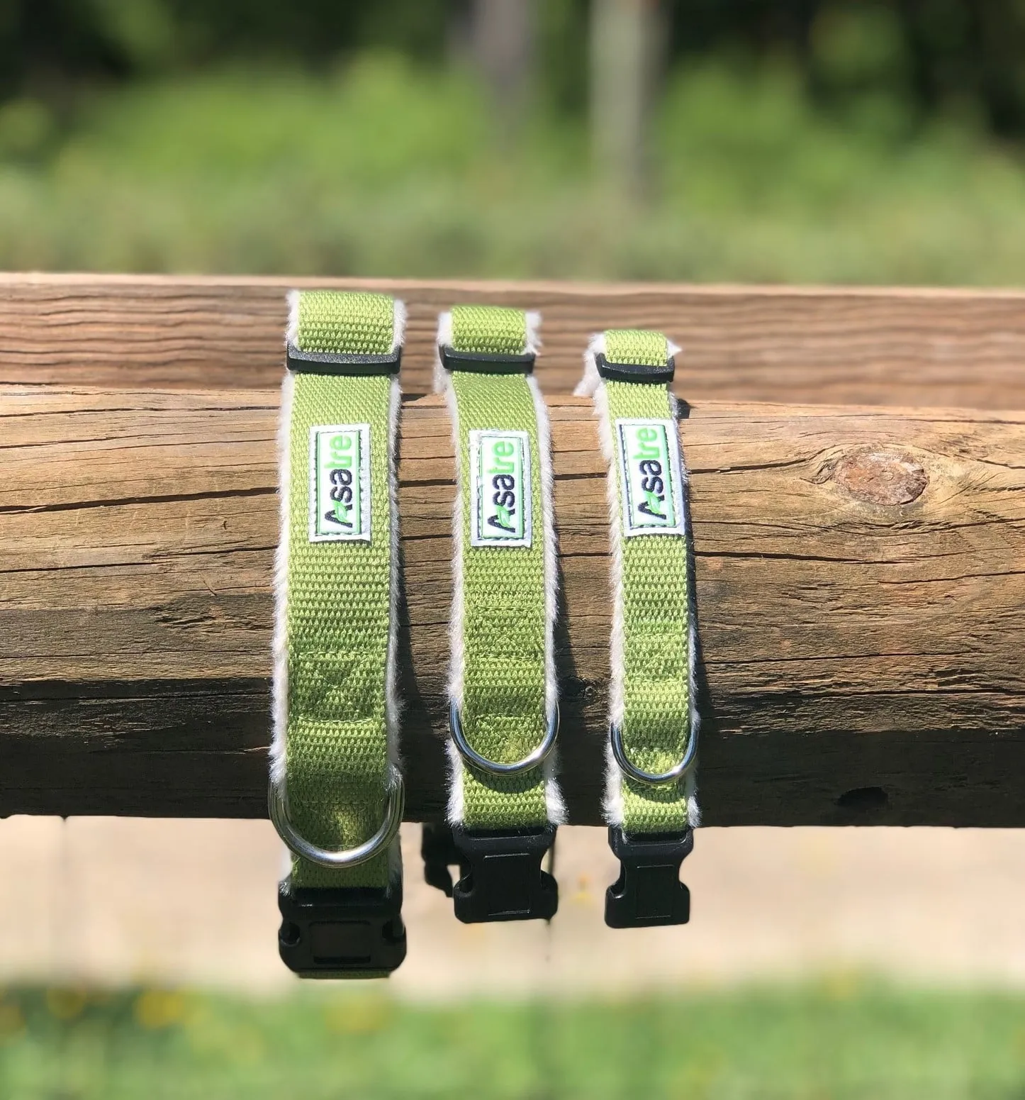 Hemp Dog Collar and Leash Set (Green)
