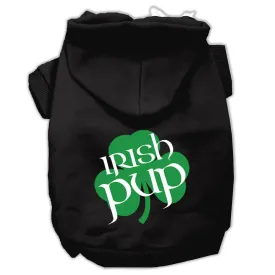 Irish Pup Screen Print Pet Hoodies Black Size XXXL (20)