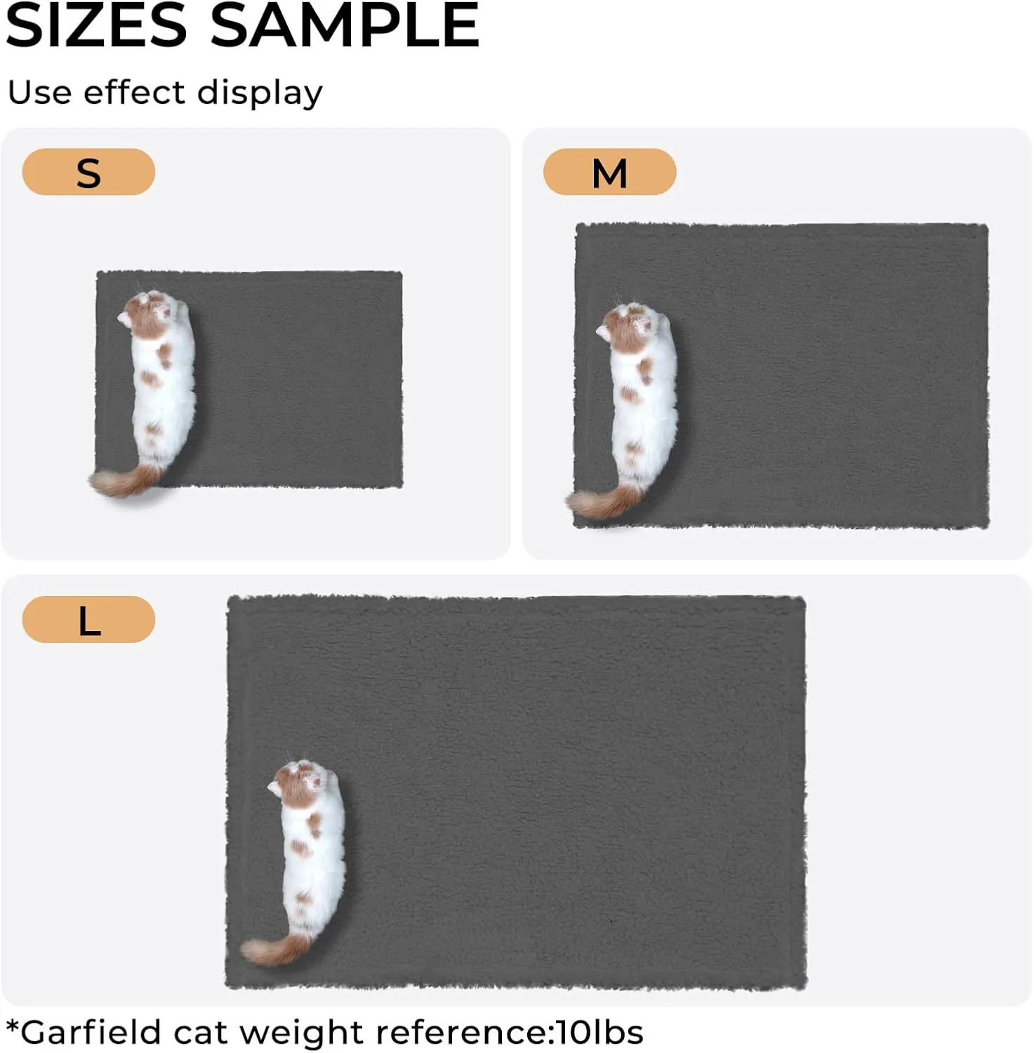 Luciphia Premium Fleece Dog Puppy Blanket Soft Pet Sherpa Calming Cat Blanket Throw for Small Medium Dog Cat(Grey,30x20 inches)