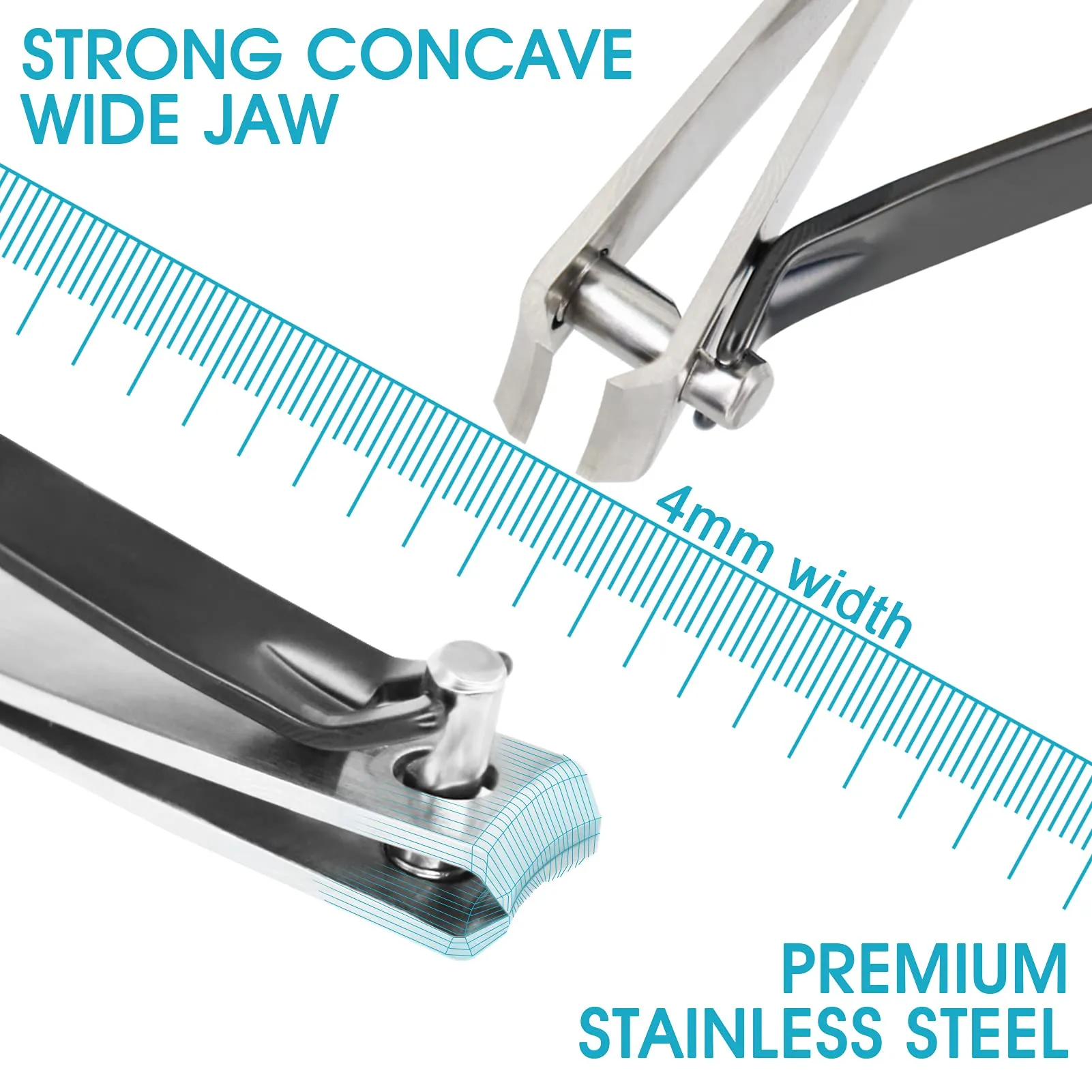 New Long Handled Toenail Clippers 2.0 for Unreachable Toenails, 4MM Big Opening, Nail Clipper Locking Groove, Free Bending Toenails Clippers for the Seniors,Fat,Disabled (L-Length 34.6 inches)