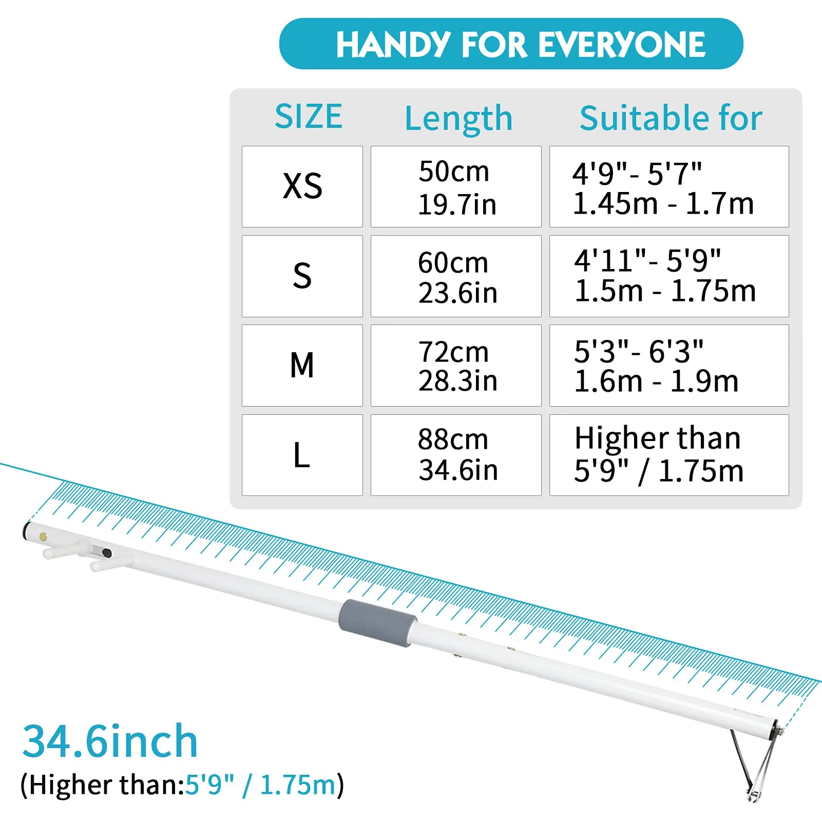 New Long Handled Toenail Clippers 2.0 for Unreachable Toenails, 4MM Big Opening, Nail Clipper Locking Groove, Free Bending Toenails Clippers for the Seniors,Fat,Disabled (L-Length 34.6 inches)