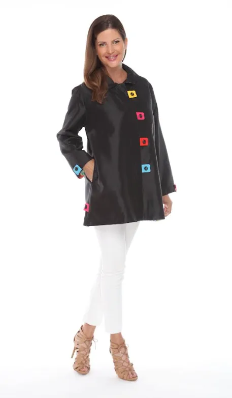 Oopera Raincoat - BLACK Multi J3202RW-1
