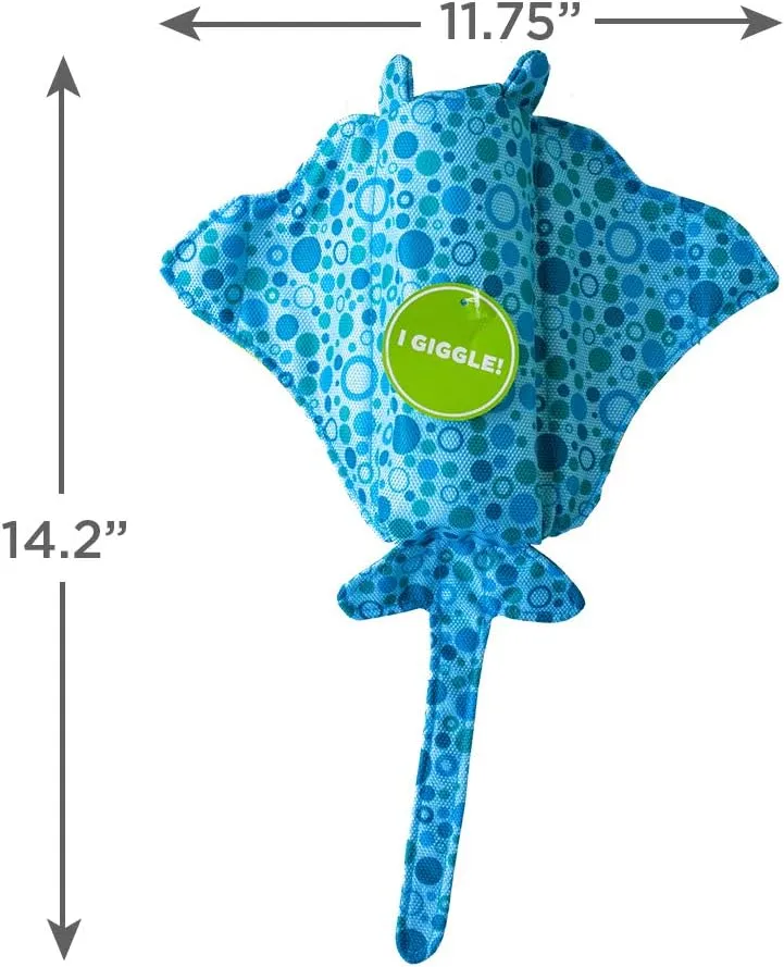 Outward Hound Floatiez Stingray Floating Interactive Dog Toy, Large
