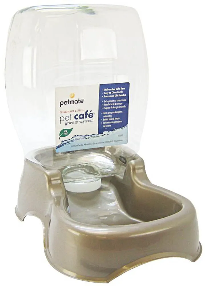 Petmate Pet Cafe Waterer Pearl Tan - Large