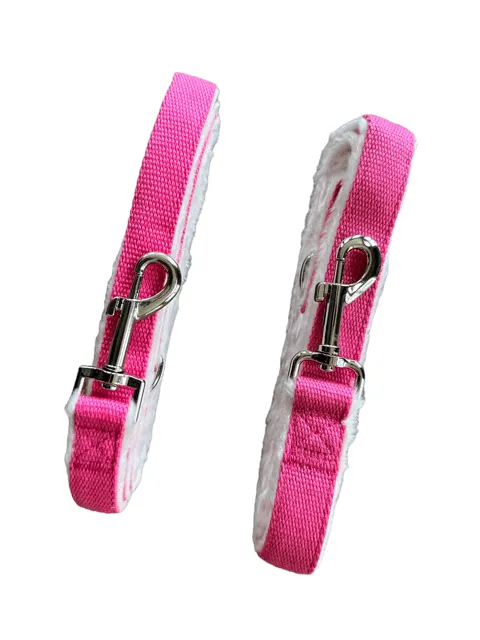 Pink Dog Collar and Leash Set - Hemp, Durable, Adjustable