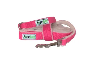 Pink Dog Collar and Leash Set - Hemp, Durable, Adjustable