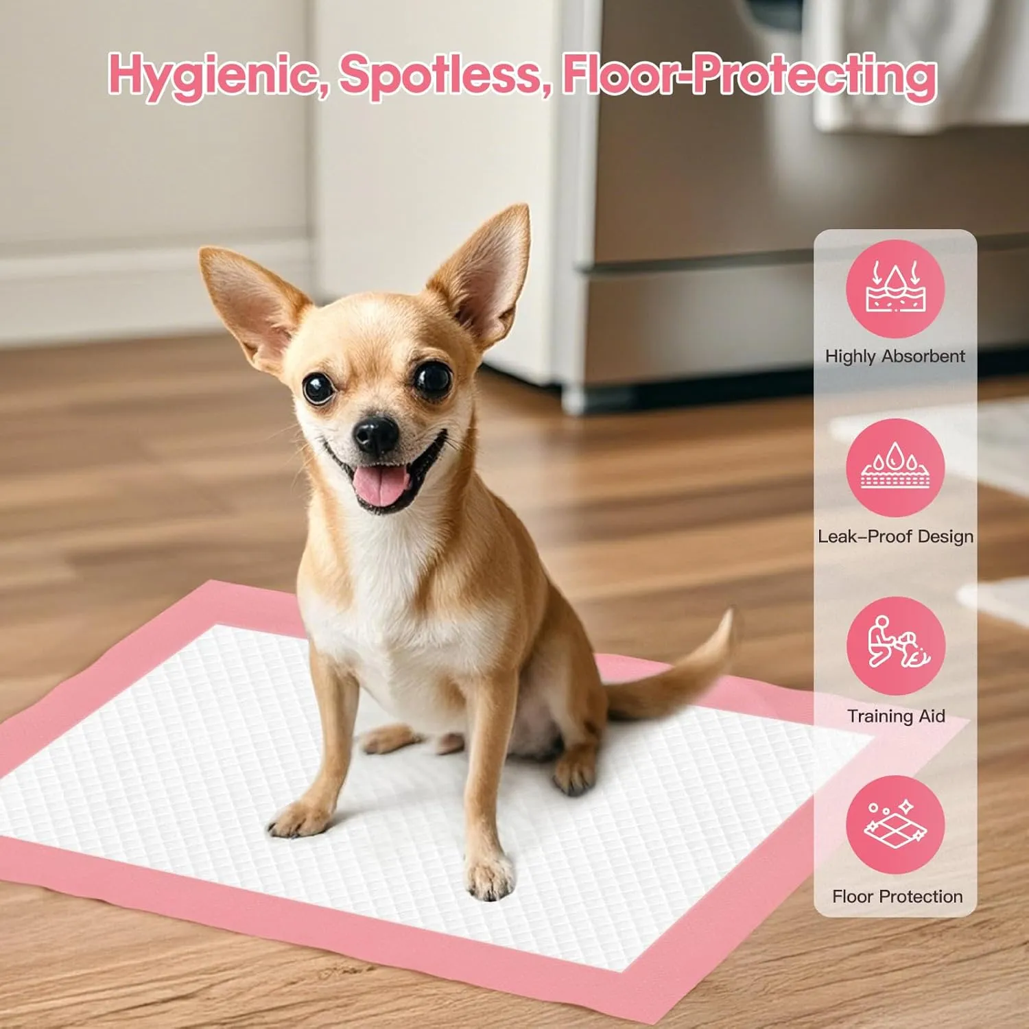 Puppy Pads Disposable Puppy Training Pads 13" x 18" -100 Count Puppy Pads | Premium Puppy Potty Training PadsUnderpads Ultra Absorbent Incontinence Pet Training Pads (S (13" X 18" - 100 Pcs ))