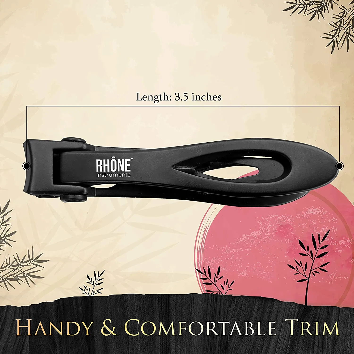 Rhône Instruments Surgical-Grade Nail Clippers, Extra-Wide Jaw, Professional Series, Heavy-Duty Fingernail and Toenail Clippers For Thick Nails, Manicure, Pedicure, Women and Men