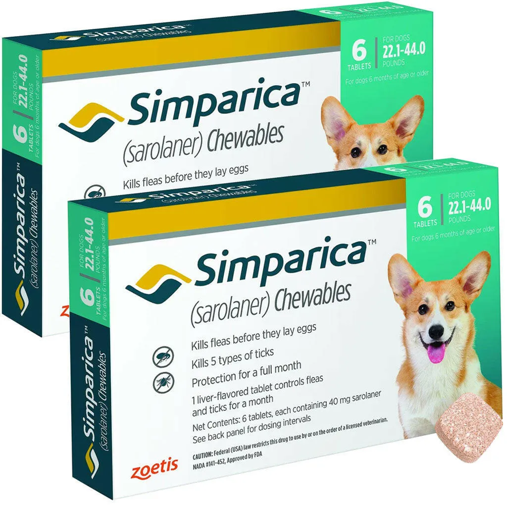 Simparica for Dogs 22.1-44 lbs
