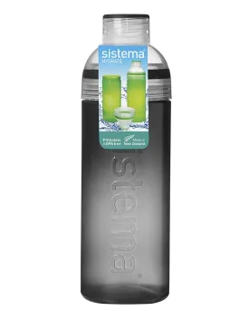 Sistema 700ml Trio Water Bottle Black