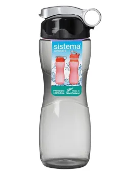 Sistema Hourglass Water Bottle 645 ML Black