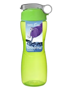 Sistema Hourglass Water Bottle 645 ML Green
