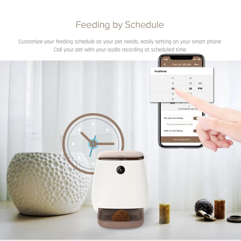 Smart Pet Feeder 4L with Camera