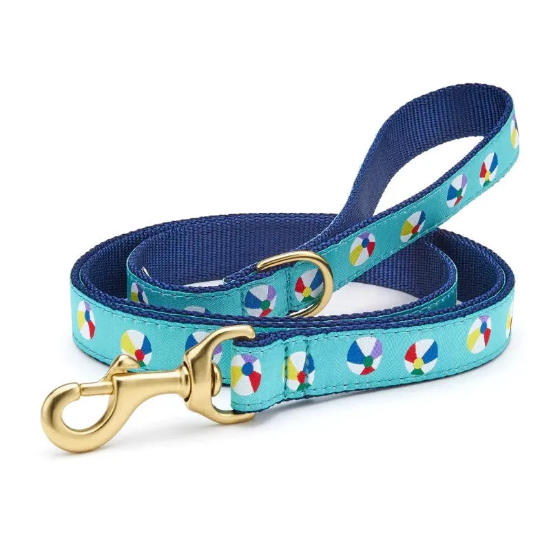Up Country Beach Balls Dog Collar & Leash Matching Set