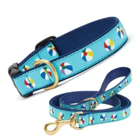 Up Country Beach Balls Dog Collar & Leash Matching Set