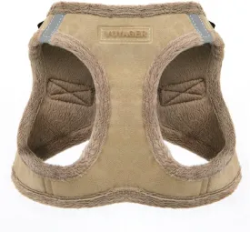 Voyager Step-In Plush Dog Harness  Soft Plush, Step In Vest Harness for Small and Medium Dogs by Best Pet Supplies - Harness (Latte Suede), L (Chest: 18 - 20.5")