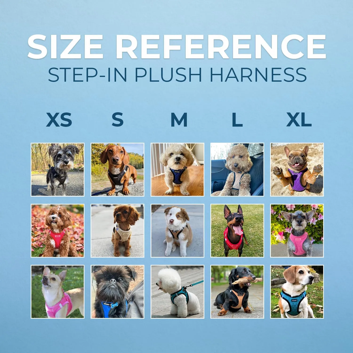 Voyager Step-In Plush Dog Harness  Soft Plush, Step In Vest Harness for Small and Medium Dogs by Best Pet Supplies - Harness (Latte Suede), L (Chest: 18 - 20.5")