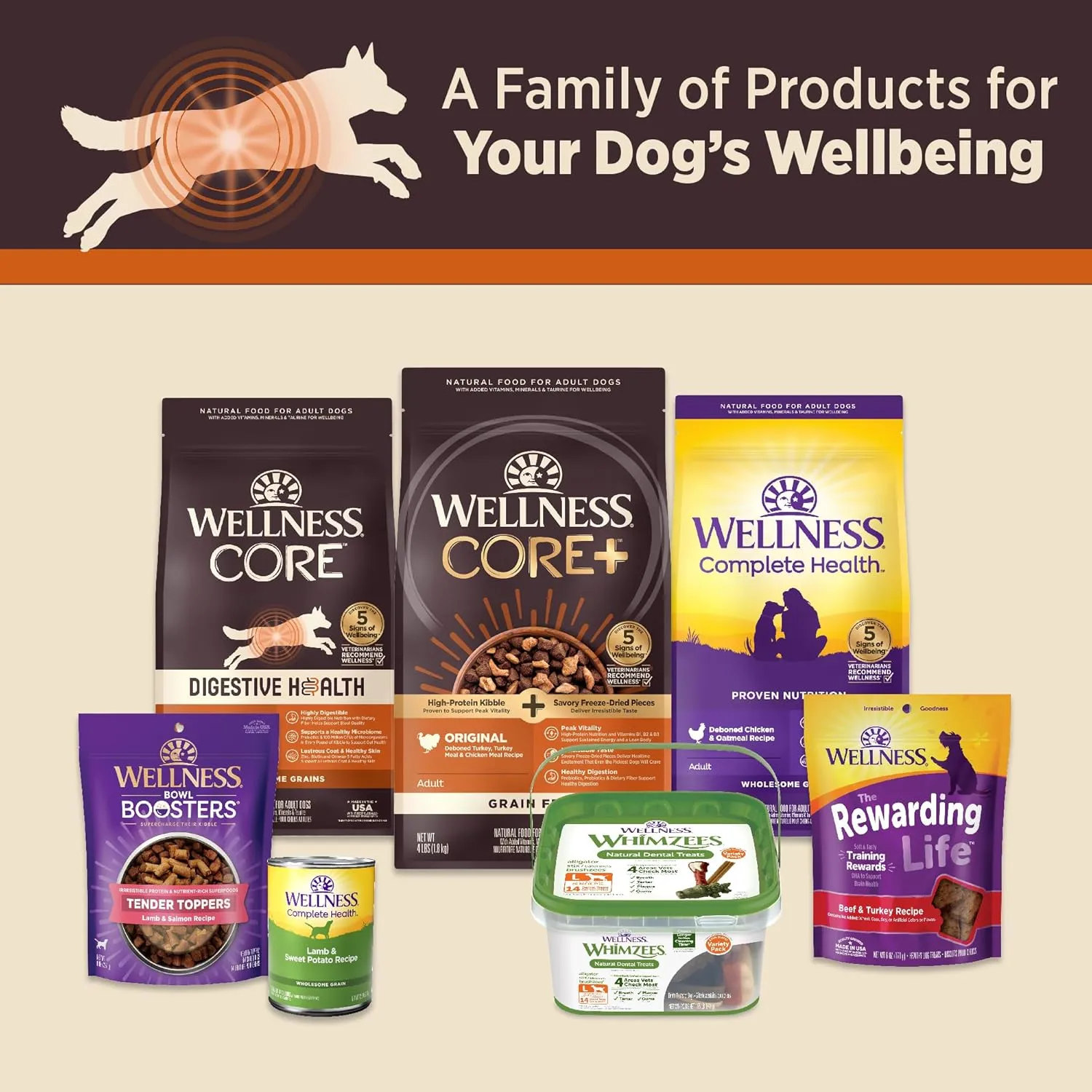 Wellness CORE Digestive Health Chicken & Beef Pate Variety Pack Grain Free Wet Dog Food, 13 Ounce Can (Pack of 6)